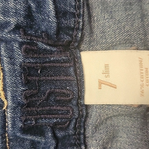 JUSTICE DENIM OVERALLS (SLIM 7) - Picture 5 of 5